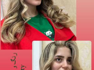 رنگ‌ و‌ لایت موی کرم طلایی