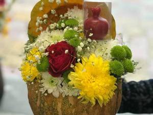 طراحی باکس گل شب یلدا گچساران