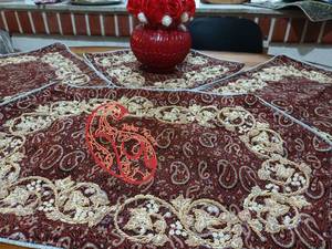 خرید و قیمت رومیزی ۵ تکه ترمه 