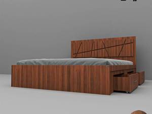 تخت خواب دونفره اعیان مدل FH607