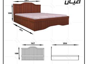 تخت خواب دونفره ساده شیک کرج