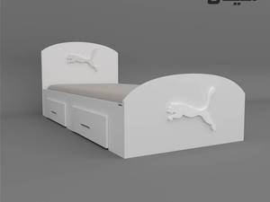 تخت خواب یک نفره اعیان  طرح اسپرت 