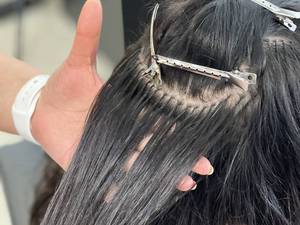 اکستنشن لیزری برای موهای کم حجم 