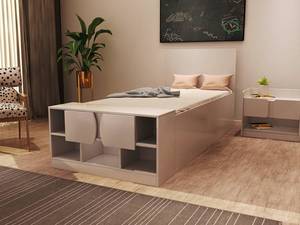 تخت خواب یکنفره اعیان مدل FH418 سایز 90x200 سانتی متر