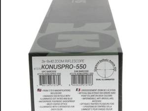 دوربین تفنگ بالستیک Konus Pro-550 3-9x40mm