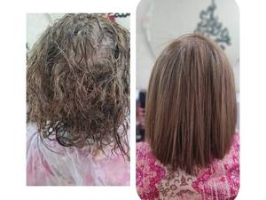 اجرای رنگ و لایت مو بدون آسیب در انزلی