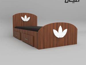 تخت خواب یک نفره اعیان  طرح اسپرت سایز 200×120 سانتی متر