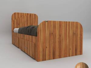 تخت خواب یکنفره اعیان مدل FH548 سایز 120x200 سانتی متر