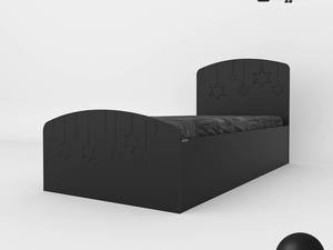 تخت خواب یکنفره اعیان مدل FH595 طرح ستاره سایز 90x200 سانتی متر