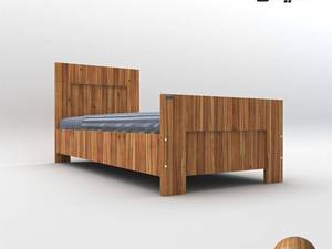 تخت خواب یکنفره اعیان مدل FH563 سایز 120x200 سانتی متر