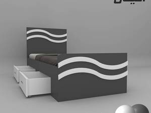 تخت خواب یکنفره اعیان مدل FH582 سایز 120x200 سانتی متر