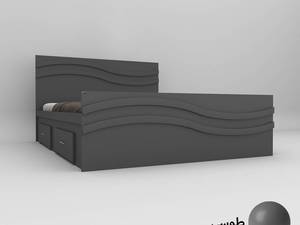 تخت خواب دونفره اعیان مدل FH581 سایز 160x200 سانتی متر