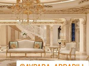 طراحی شومینه در پذیرایی اردبیل