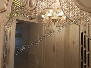 آینه کاری یک متری روی دیوار رشت