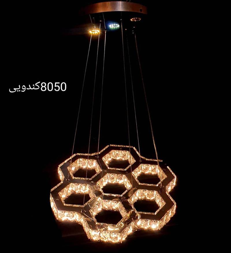 فروش لوستر آویز شش ضلعی