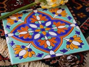 قیمت تک کاشی های هفت رنگ