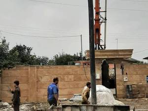 تاسیسات استخر در نمک ابرود مازندران