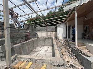 ساخت استخر خانگی رو باز در رشت