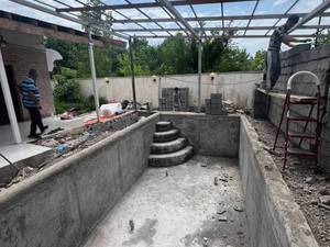 ساخت استخر خانگی رو باز در رشت