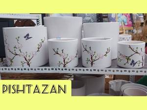 خرید گلدان سرامیک عمده در قزوین