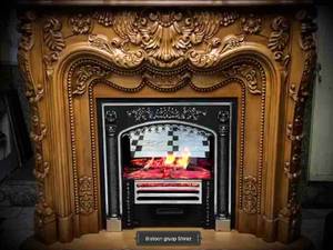 شومینه نیو ویلیام انگلیسی طرح 3D  برقی