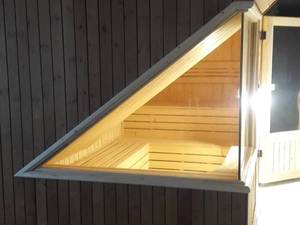 اجرا سونا خشک با سقف شیبدار