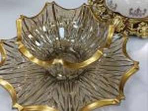 سرویس پذیرایی مدل الیزه سفید لب طلا