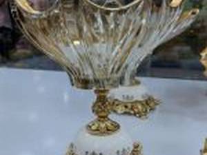 سرویس پذیرایی مدل الیزه سفید لب طلا