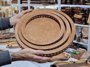 ست سینی پذیرایی مهره دارچوبی