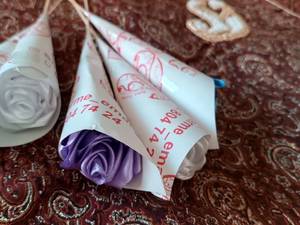 توی سینی ترمه دوزی سایز متوسط
