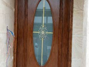 فروش درب ورودی ویلای روکش بلوط