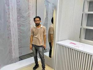 دکور مغازه پارچه فروشی زیتون در قشم