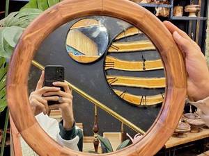 قیمت آینه چوبی گرد در گرگان