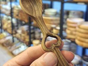 خرید قاشق قلبی و دفرمه چوبی