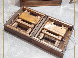 میزو صندلی چمدانی تاشوچوبی
