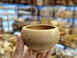  قیمت کاسه گرد چوبی مدل خمره ای