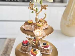 سرویس گلبرگ طلایی 5 پارچه آلومینیومی