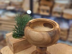 قیمت شکلات خوری پایه دار چوبی 