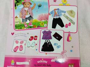 لباس سرهمی عروسک نوزاد جعبه‌دار