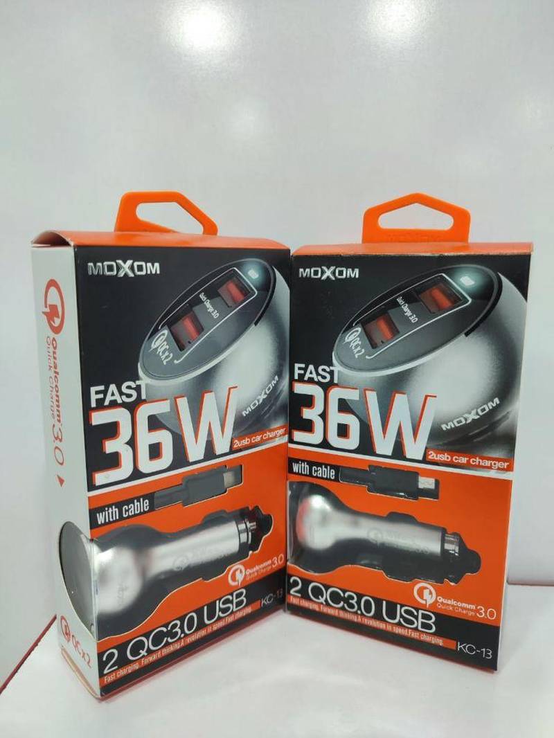 شارژر فندکی 36وات MOXOM مدل KC-13