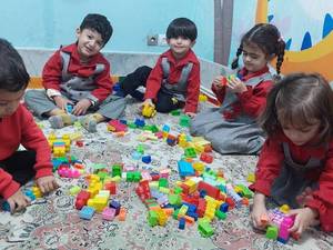 مهدکودک با فضای شاد در تهران