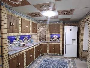 کاشی‌ قاجاری برای فضای بین کابینت