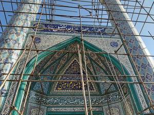 زیباسازی مسجد در شهرکرد