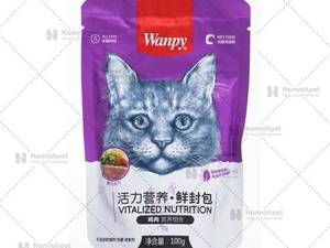 پوچ گربه ونپی با طعم مرغ و سبزیجات 