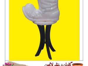 خرید گلدان سرامیکی پوتین تکی