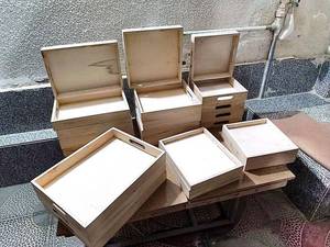 خرید و قیمت سینی دسته دار چوبی در گرگان