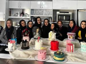 اموزش صفر تا صد کیک خامه ای در تبریز