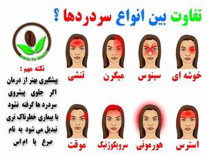 تفاوت بین انواع سردردها
