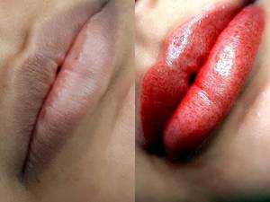 شیدینگ لب طبیعی در کرمانشاه