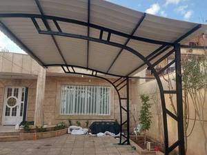 اجرای سایبان جفت پایه برای پارکینگ در کرمان